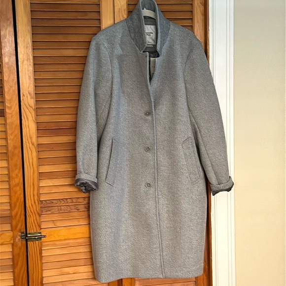 The A&F Dad Coat - Gray Peacoat. New with tags - Picture 2 of 8